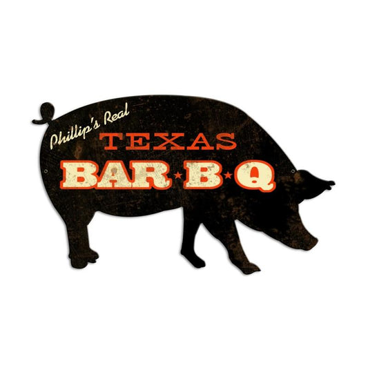 BBQ Pig Personalized, Personalized, Custom Metal Shape, 26 X 15 Inches