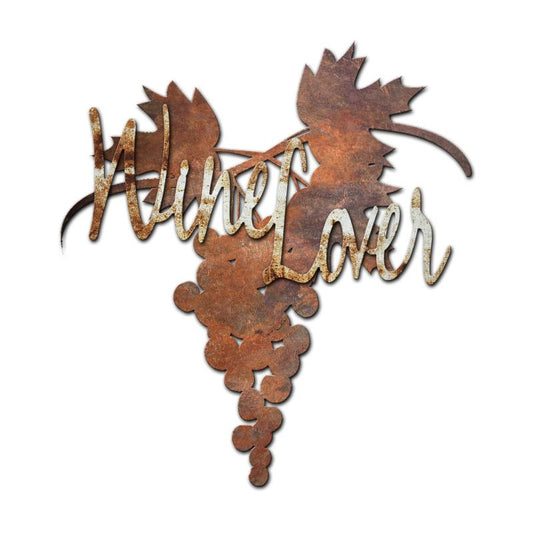 Wine Lover, , Custom Metal Shape, 24 X 20 Inches