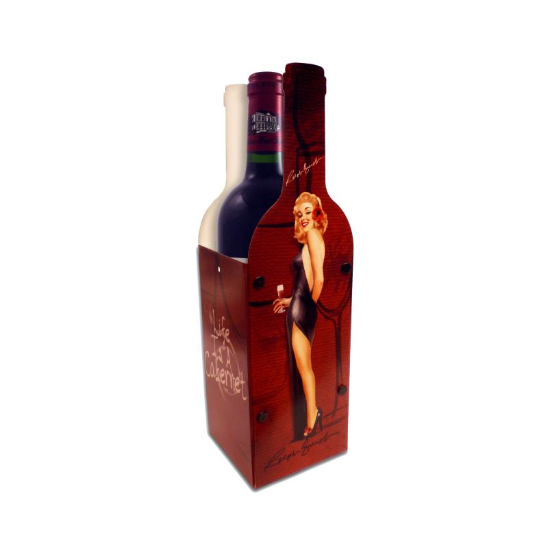 Life Is A Cabernet, Bar and Alcohol, Wine Box, 3 X 12 Inches