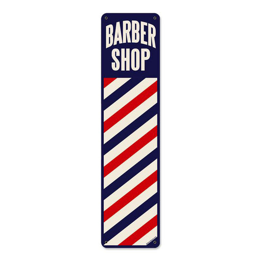 Barber Shop, Metal Sign, Metal Sign, 20 X 5 Inches