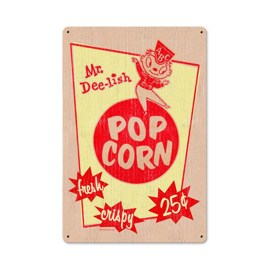 Mr. Dee-Lish, Food and Drink, Metal Sign, 12 X 18 Inches