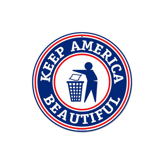 Keep America, Other, Round Metal Sign, 14 X 14 Inches