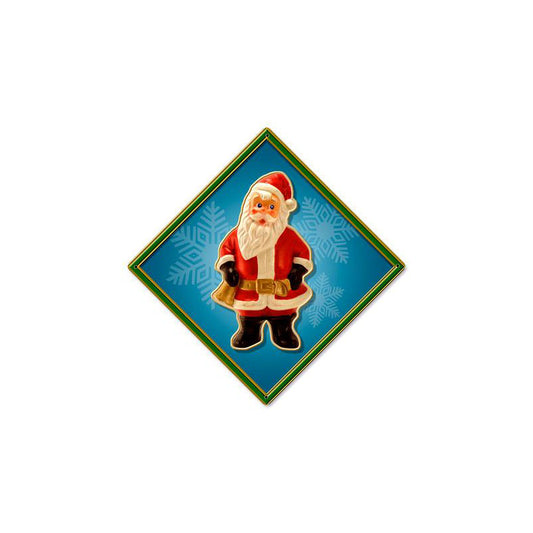 Santa Bell, Metal Sign, Metal Sign, 12 X 12 Inches