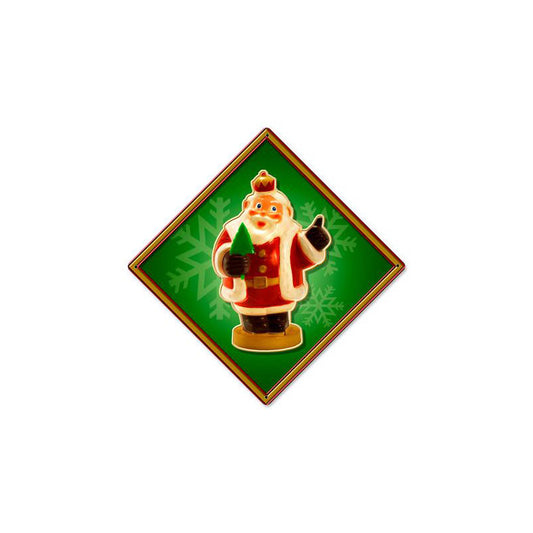 Santa Crown, Metal Sign, Metal Sign, 12 X 12 Inches