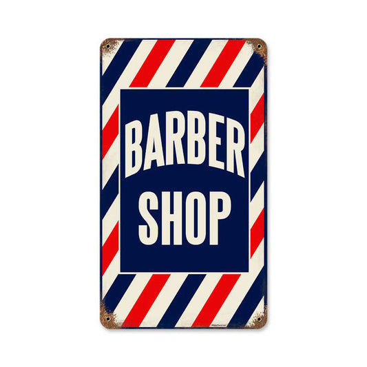 Barber Shop, Metal Sign, Metal Sign, 14 X 8 Inches
