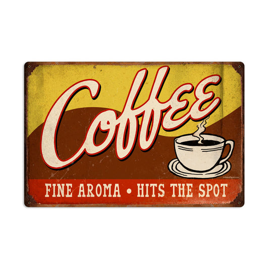Coffee, Food and Drink, Vintage Metal Sign, 24 X 16 Inches