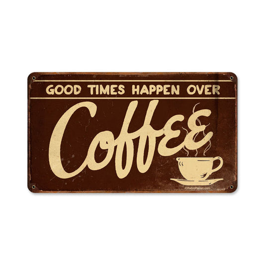 Coffee, Food and Drink, Vintage Metal Sign, 14 X 8 Inches