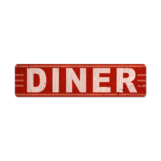 Diner, Food and Drink, Metal Sign, 20 X 5 Inches