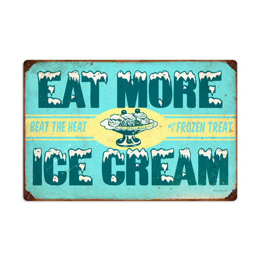 Ice Cream, Food and Drink, Vintage Metal Sign, 24 X 16 Inches