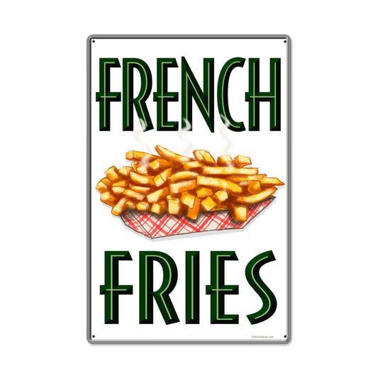 French Fries, Food and Drink, Metal Sign, 16 X 24 Inches
