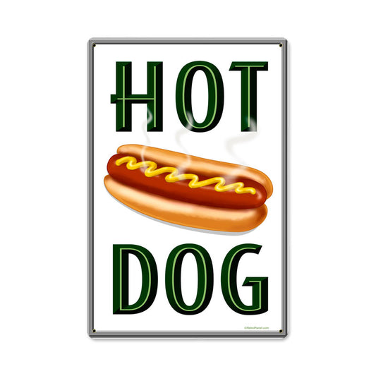 Hot Dogs, Food and Drink, Metal Sign, 12 X 18 Inches