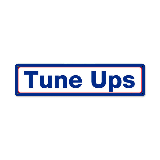 Mobil Tune Ups, Automotive, Metal Sign, 20 X 5 Inches