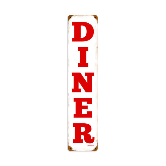 Diner, Food and Drink, Vintage Metal Sign, 6 X 28 Inches