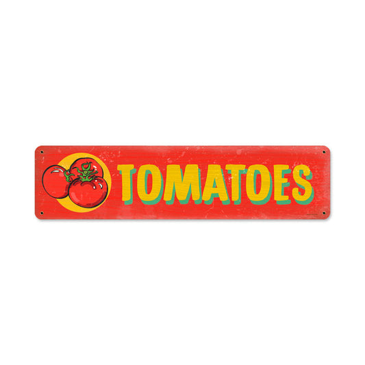 Tomatoes, Food and Drink, Metal Sign, 20 X 5 Inches
