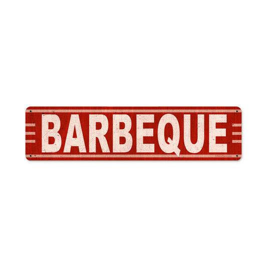 Barbeque, Food and Drink, Metal Sign, 20 X 5 Inches