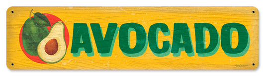 Avocado Farm Stand, Licensed Products/Retro Planet, SATIN METAL SIGN , 20 X 5 Inches