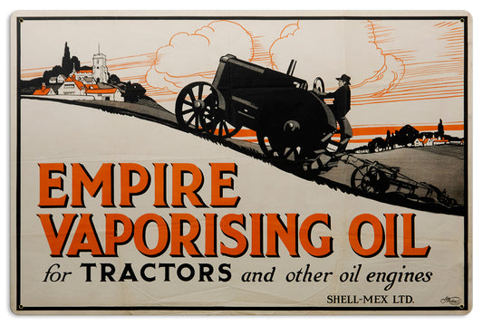 Empire Vaporising Oil, Licensed Products/Shell, Metal Sign, 24 X 16 Inches