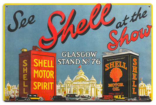 Show Glasgow, Licensed Products/Shell, Metal Sign, 24 X 16 Inches