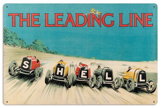 Leading Line, Licensed Products/Shell, Metal Sign, 24 X 16 Inches