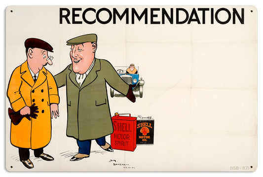 Recommendation Bateman, Licensed Products/Shell, Metal Sign, 24 X 16 Inches