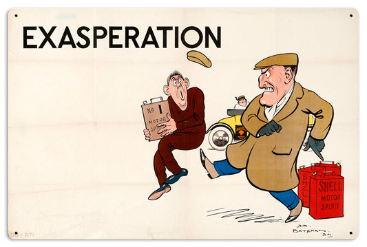 Exasperation Bateman, Licensed Products/Shell, Metal Sign, 24 X 16 Inches