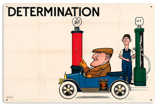 Determination Bateman, Licensed Products/Shell, Metal Sign, 24 X 16 Inches