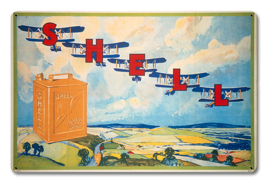 Shell Plane Letters, Featured Artists/Shell, Satin, 12 X 18 Inches