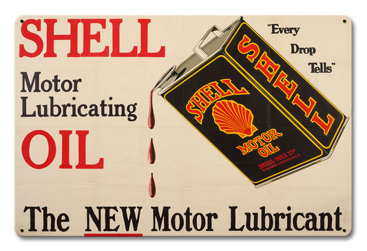 Shell Motor Lubricating Oil, Featured Artists/Shell, Satin, 12 X 18 Inches