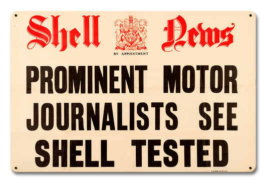 Shell News Journalists, Featured Artists/Shell, Satin, 12 X 18 Inches