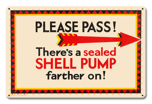 Sealed Shell Pump, Featured Artists/Shell, Satin, 12 X 18 Inches