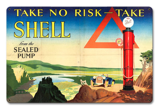 Take No Risk, Featured Artists/Shell, Satin, 18 X 12 Inches