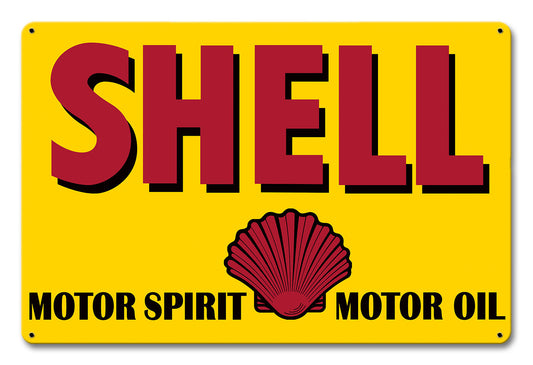 Motor Spirit Motor Oil, Featured Artists/Shell, Satin, 18 X 12 Inches