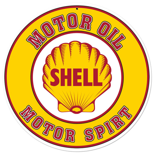 Shell Motor Oil Gasoline, Featured Artists/Shell, Round, 28 X 28 Inches
