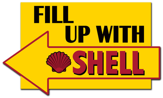 Fill Up With Shell Arrow, Featured Artists/Shell, Plasma, 29 X 17 Inches