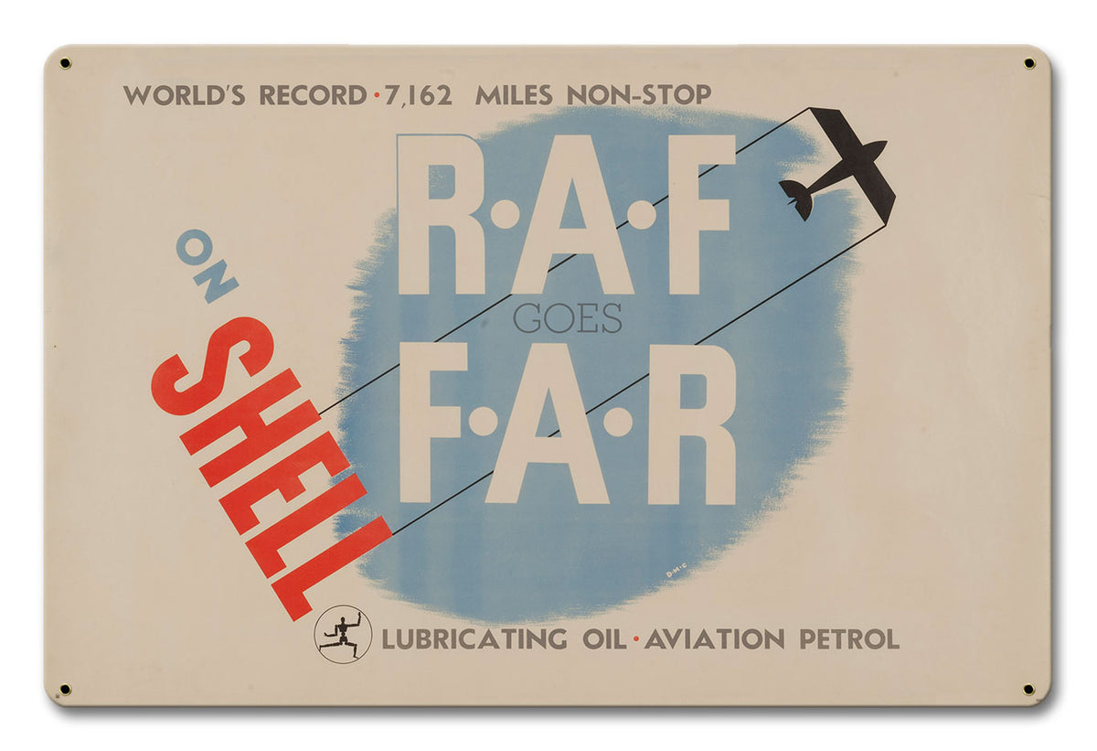 Raf Sign In Raf Goes Far, Featured Artists/Shell, Satin, 12 X 18 Inches – Metal ...