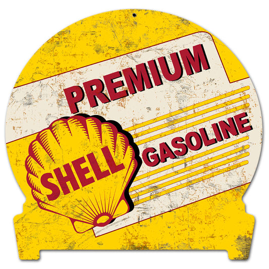 Premium Shell Gasoline Grunge, Featured Artists/Shell, Satin, 12 X 15 Inches
