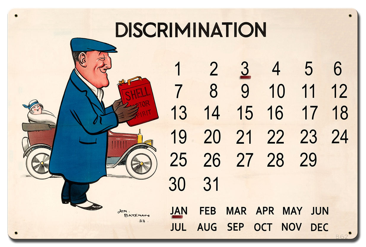 Discrimination Shell Motor Spirit, Featured Artists/Shell, Satin, 16 X 24 Inches