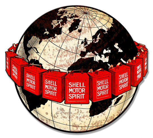 Around World Shell Grunge, Featured Artists/Shell, Plasma, 28 X 25 Inches