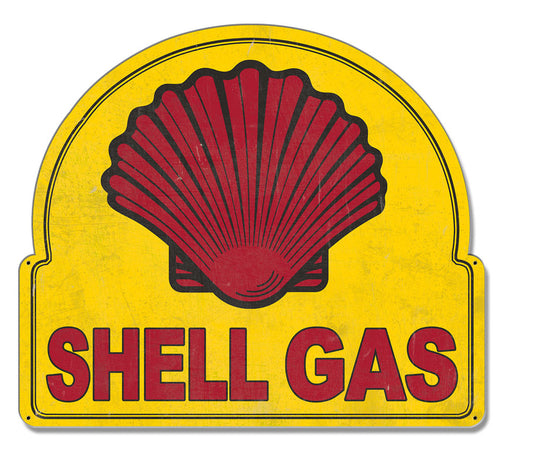 Shell Gas Square Oval Grunge, Featured Artists/Shell, Plasma, 22 X 18 Inches