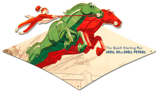 Quick Pair Green Red, Featured Artists/Shell, Plasma, 28 X 15 Inches