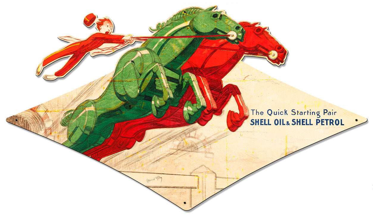 Quick Pair Green Red Grunge, Featured Artists/Shell, Plasma, 28 X 15 Inches