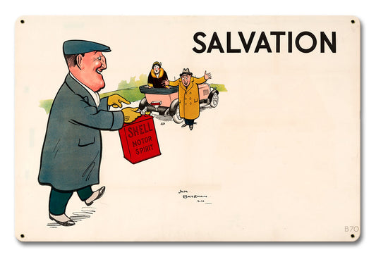 Shell Motor Spirit Salvation, Featured Artists/Shell, Satin, 18 X 12 Inches