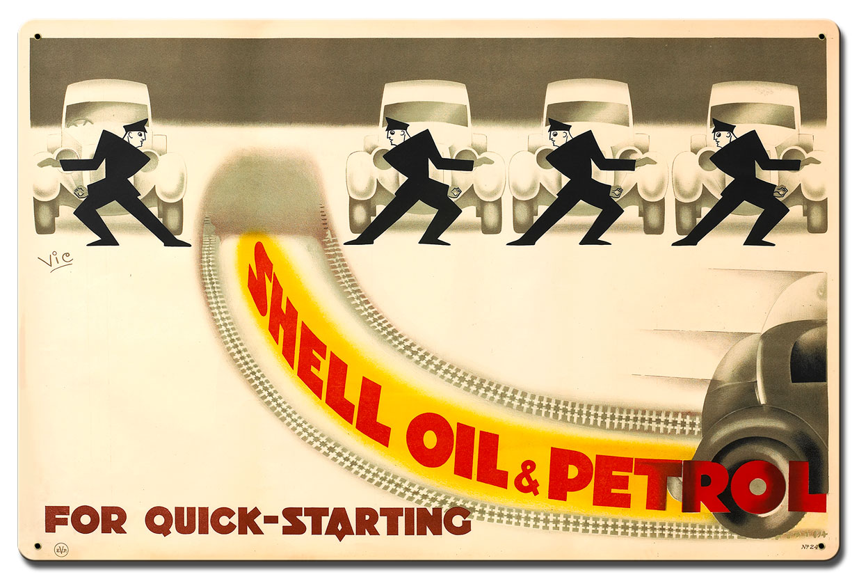 Shell Oil For Quick Starting, Featured Artists/Shell, Satin, 24 X 16 Inches