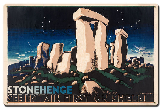 Stonehenge See Britain First on Shell, Featured Artists/Shell, Satin, 24 X 16 Inches