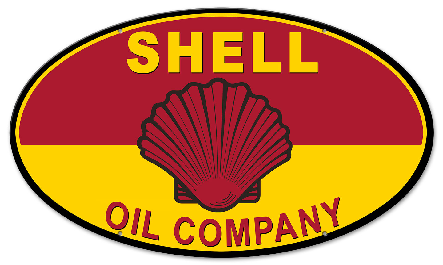 Shell Oil Company, Featured Artists/Shell, Oval, 24 X 14 Inches