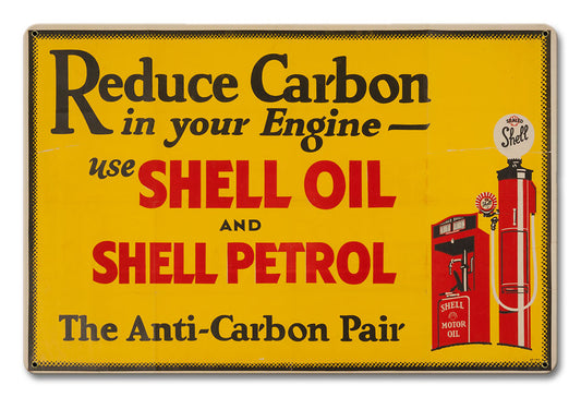 Reduce Carbon Shell Oil Petrol, Featured Artists/Shell, Satin, 18 X 12 Inches