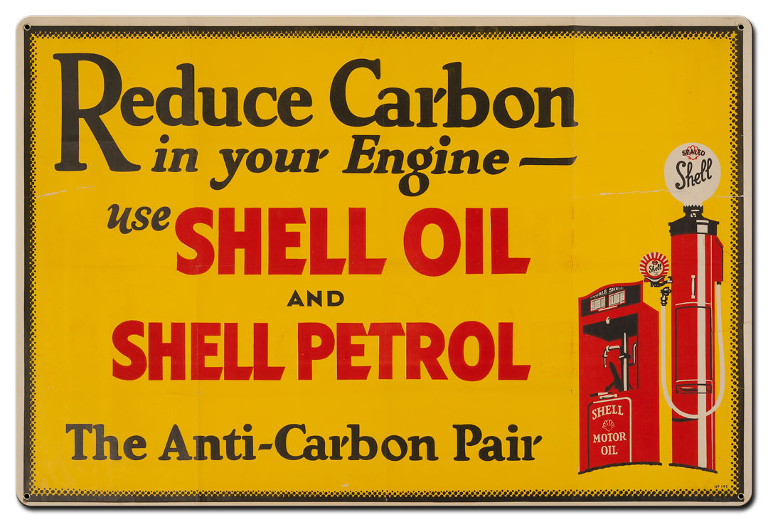 Reduce Carbon Shell Oil Petrol, Featured Artists/Shell, Satin, 36 X 24 Inches
