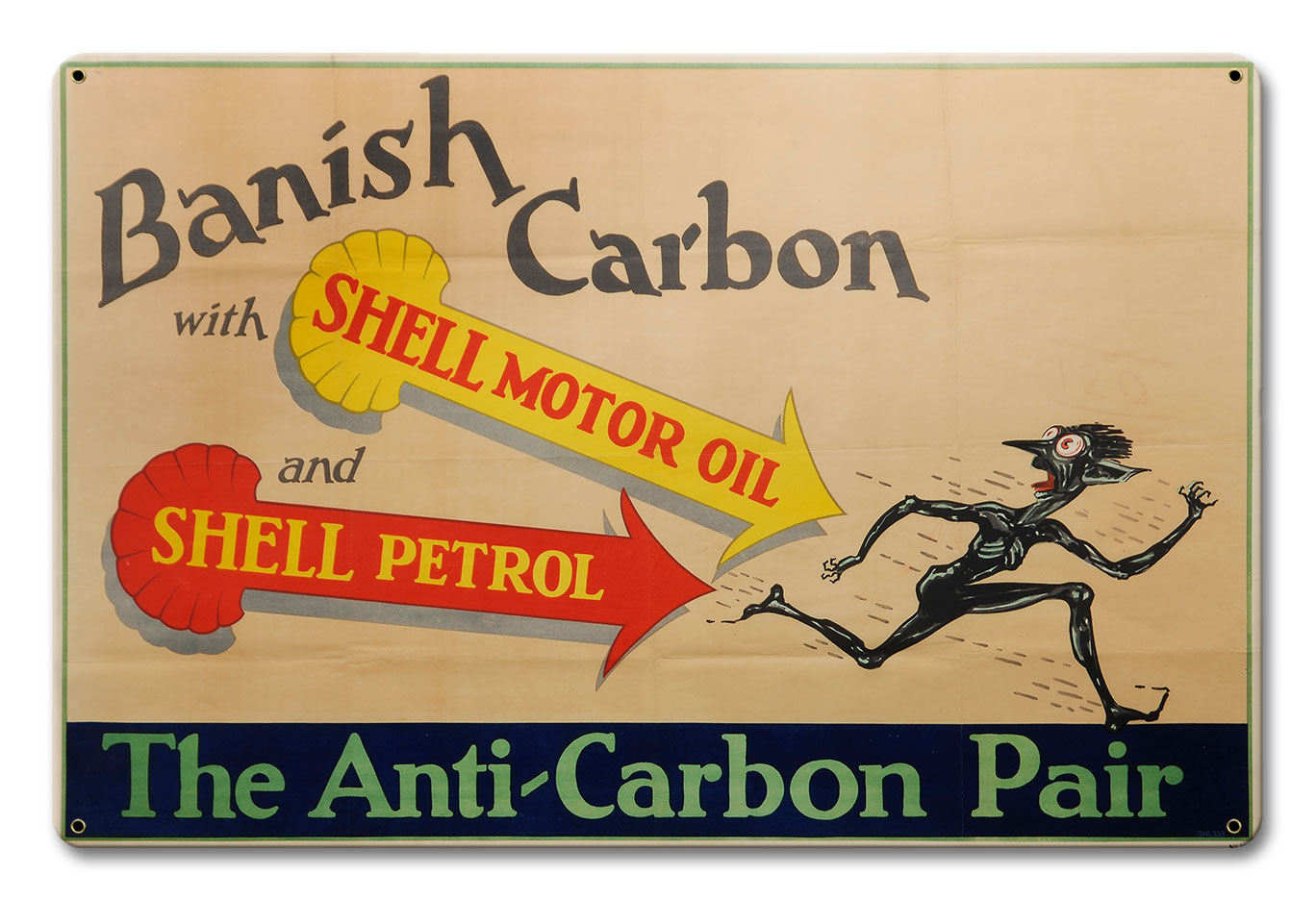 Banish Carbon Shell Motor Oil, Featured Artists/Shell, Satin, 18 X 12 Inches