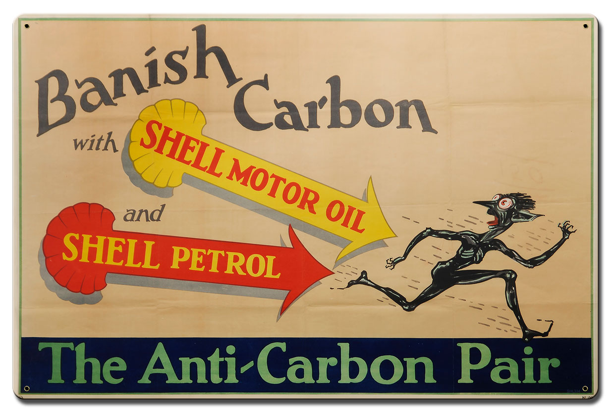 Banish Carbon Shell Motor Oil, Featured Artists/Shell, Satin, 24 X 16 Inches