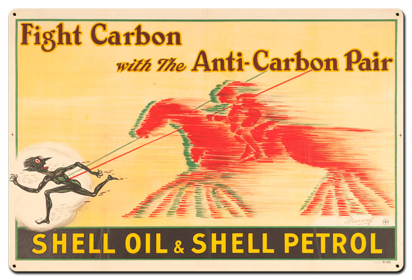 Shell oil Petrol Fight Carbon, Featured Artists/Shell, Satin, 36 X 24 Inches